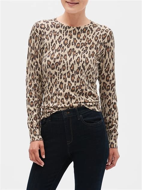 wolf badger leopard print crewneck.